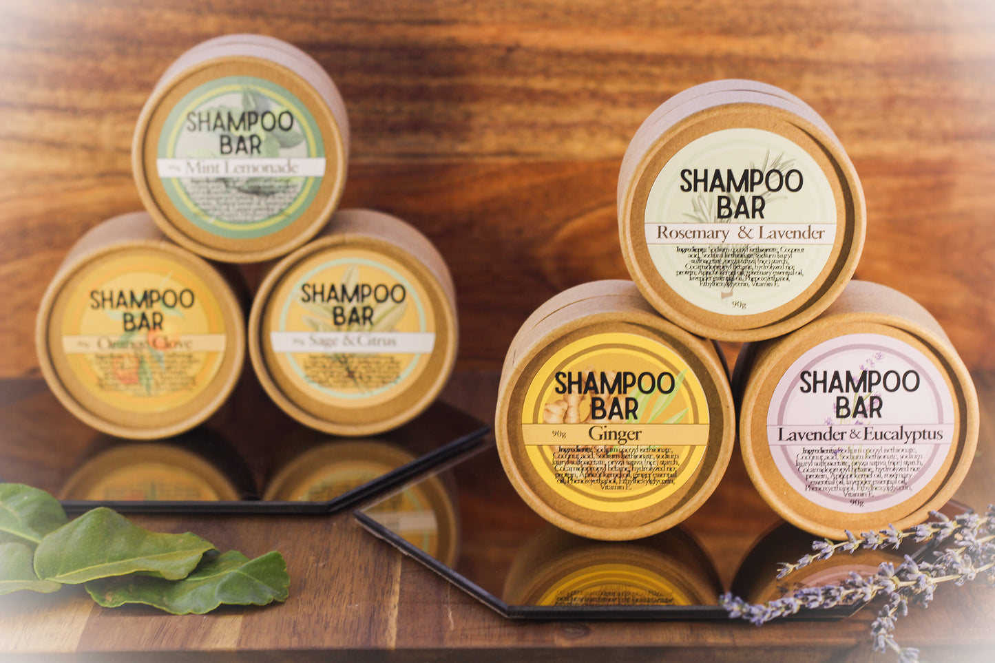 XL Shampoo Bar ~ Ginger ~ 50 washes ~ Rice Protein Solid Shampoo ~