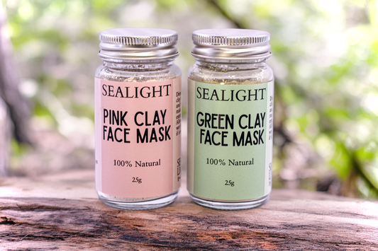 Clay Face Mask - Pink and Green Clay