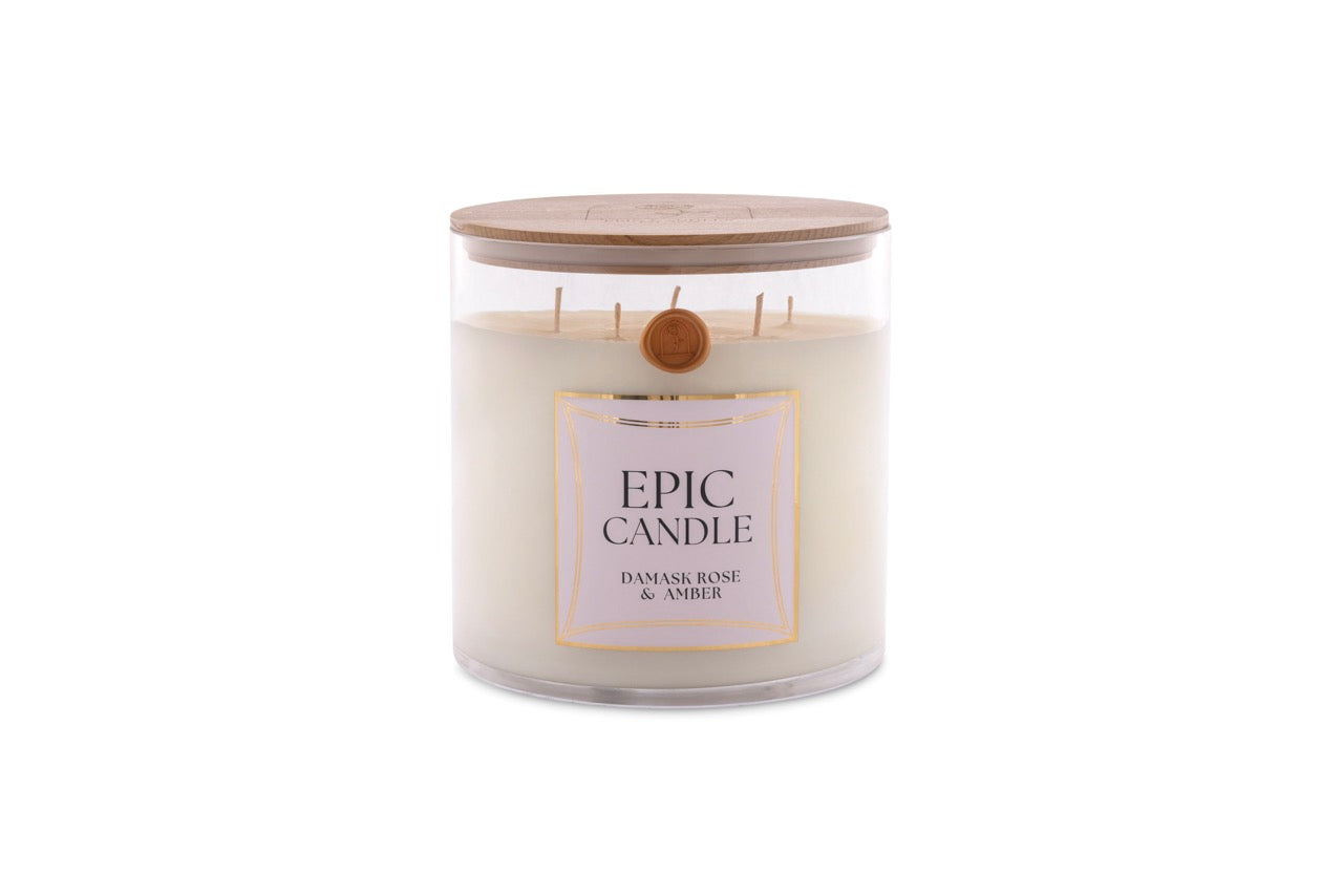 Damask Rose & Amber - EPIC Candle