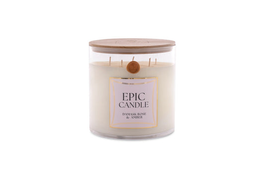 Damask Rose & Amber - EPIC Candle