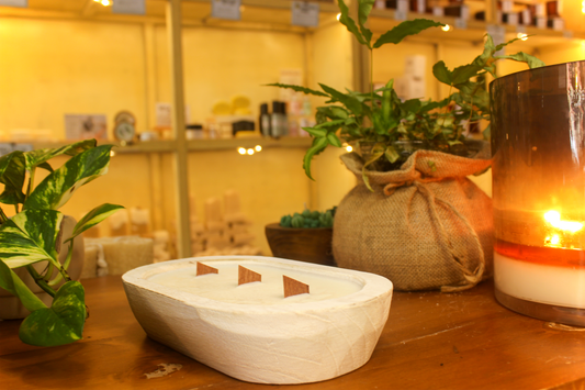 Doughbowl Candle - Crème Caramel - "Into the Deep" - 80 hours