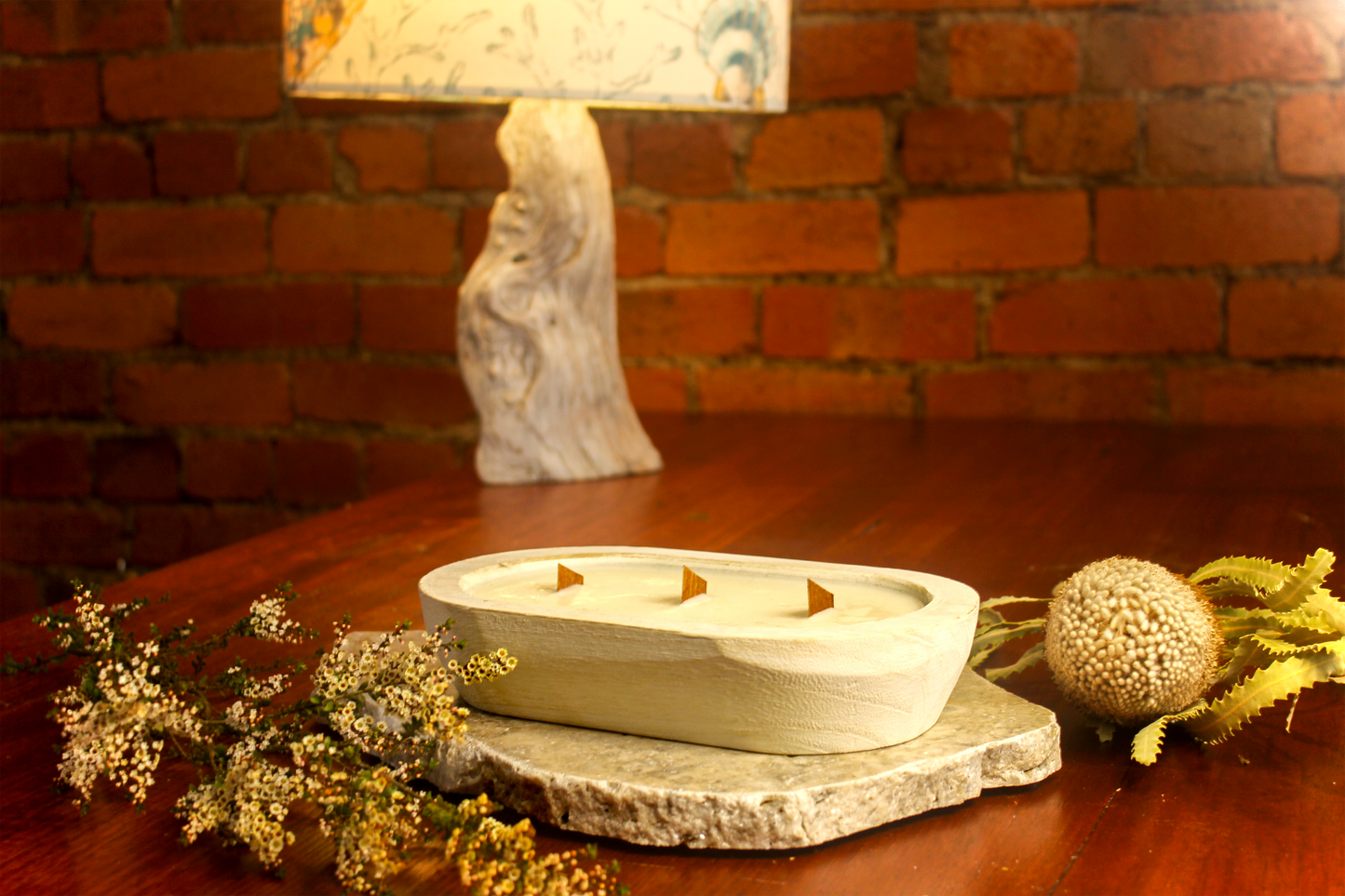 Doughbowl Candle - Crème Caramel - "Into the Deep" - 80 hours