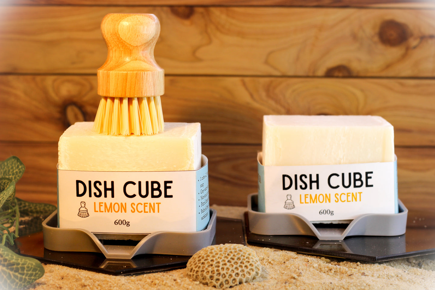 Dish Block - Big Block Dish Cube - Lemon & Grapefruit - Coconut Oil Dish Soap