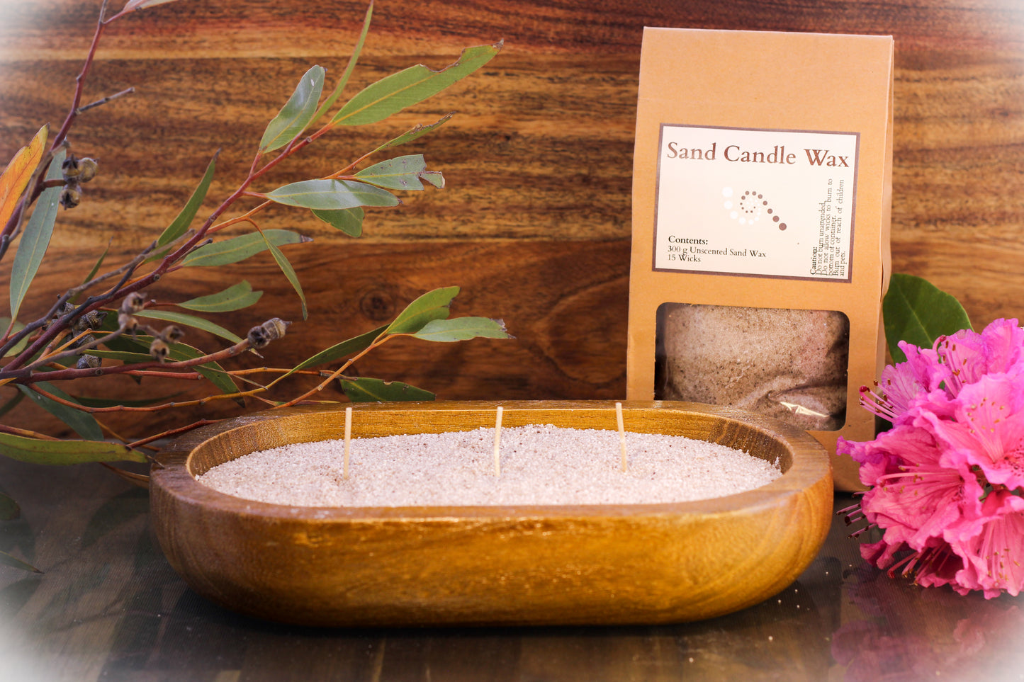 Sand Candle - Sand Wax Candle - 60 hours