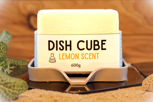 Dish Block - Big Block Dish Cube - Lemon - Coconut Oil Dish Soap