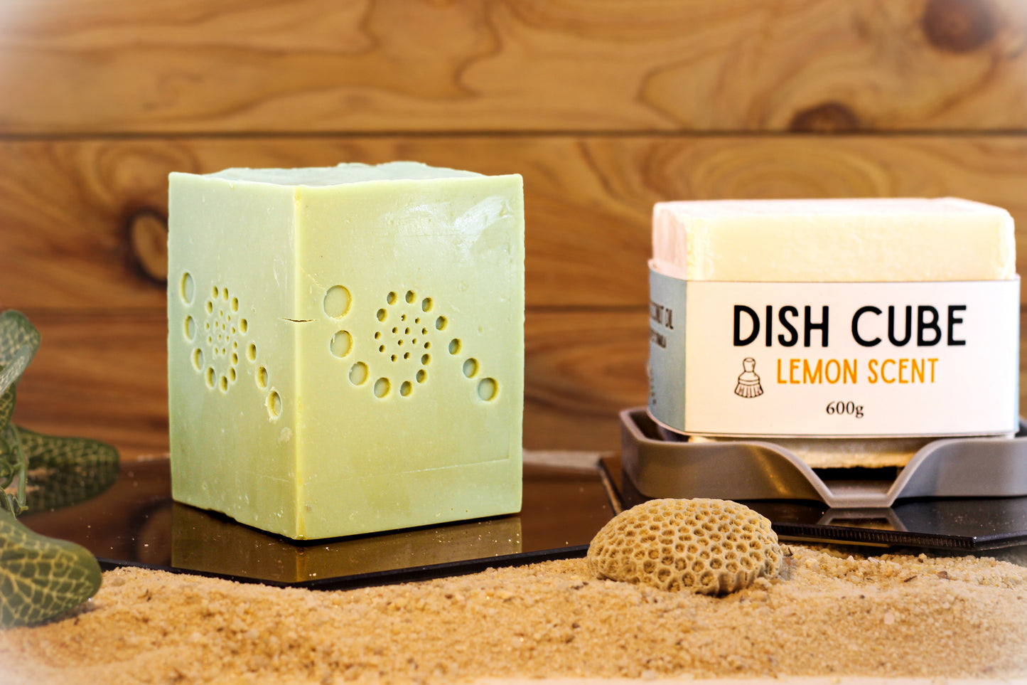 Dish Block - Big Block Dish Cube - Lemon & Grapefruit - Coconut Oil Dish Soap
