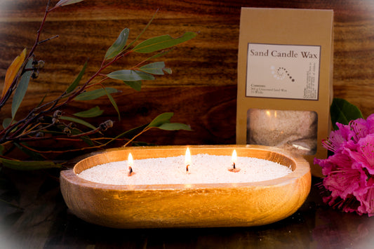 Sand Candle - Sand Wax Candle - 60 hours