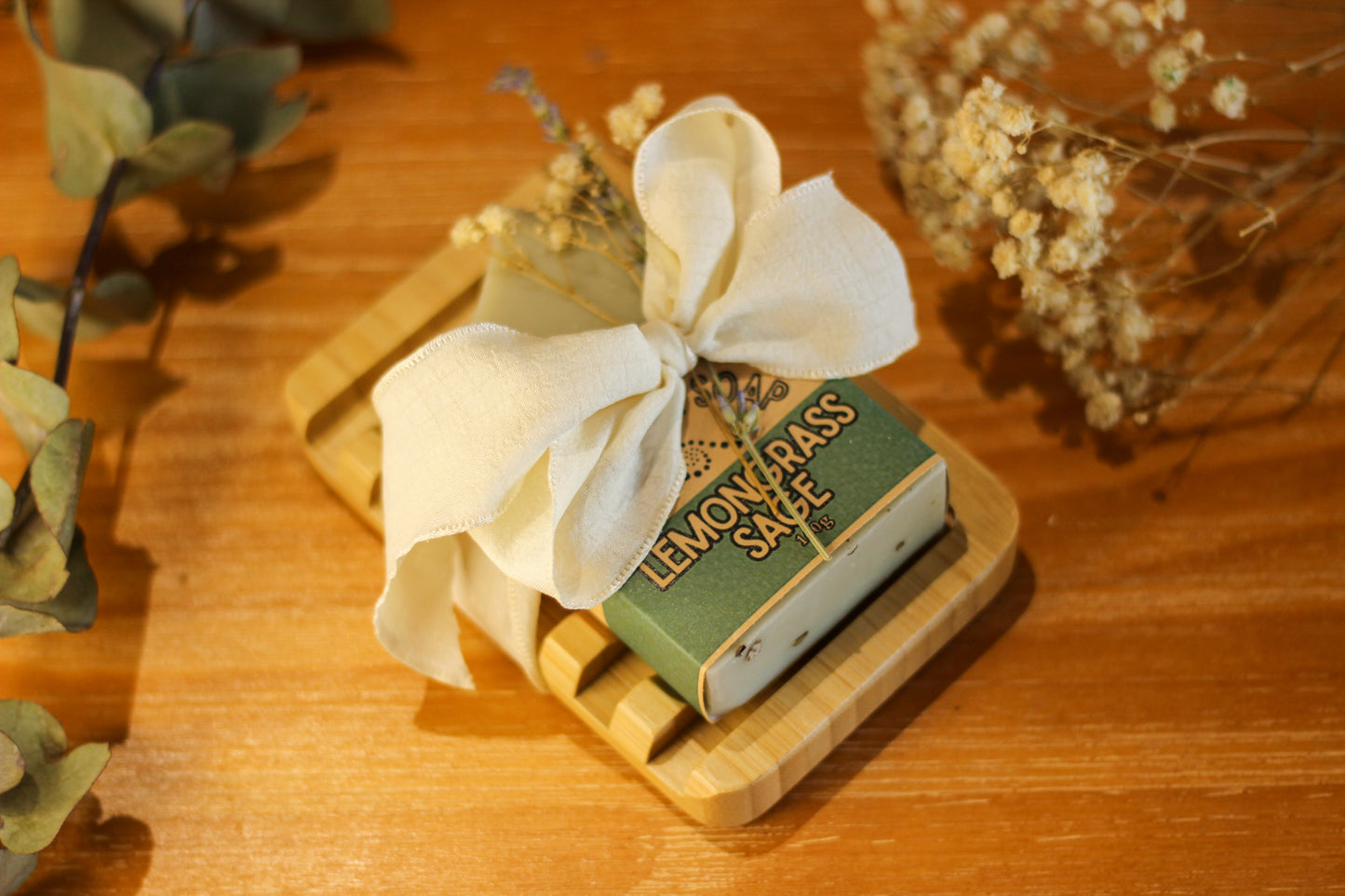 Soap + Bamboo Dish Gift Pack