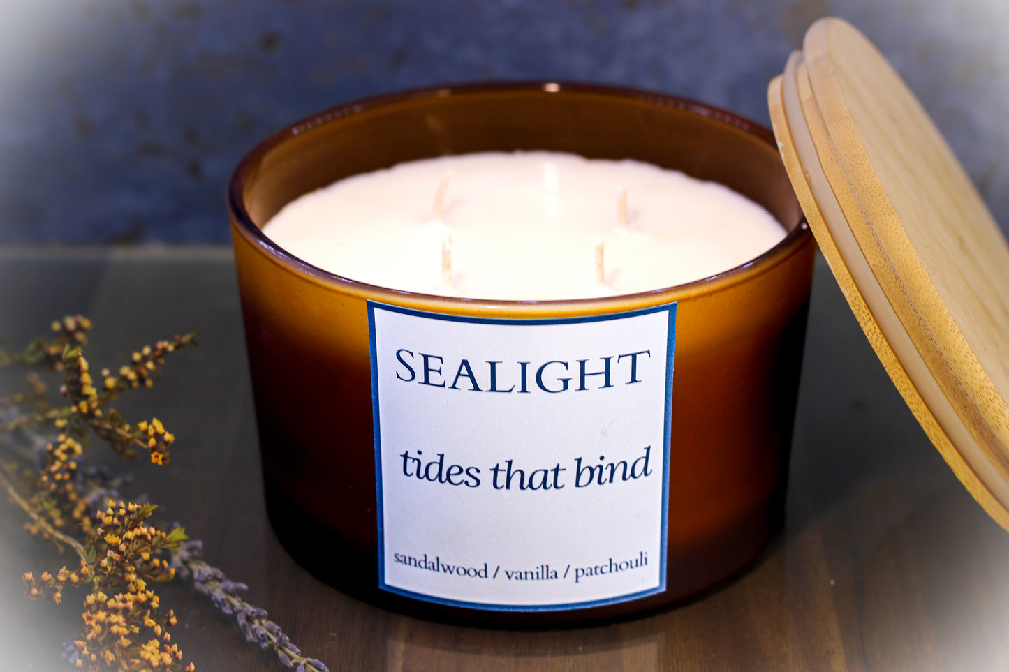 Amber Jar Candle - 100 hours - Soy Wax Candle