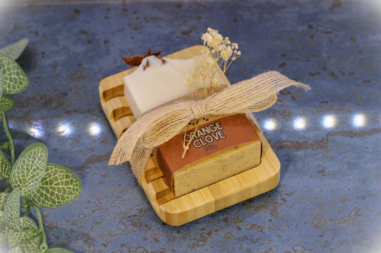 Soap + Bamboo Dish Gift Pack