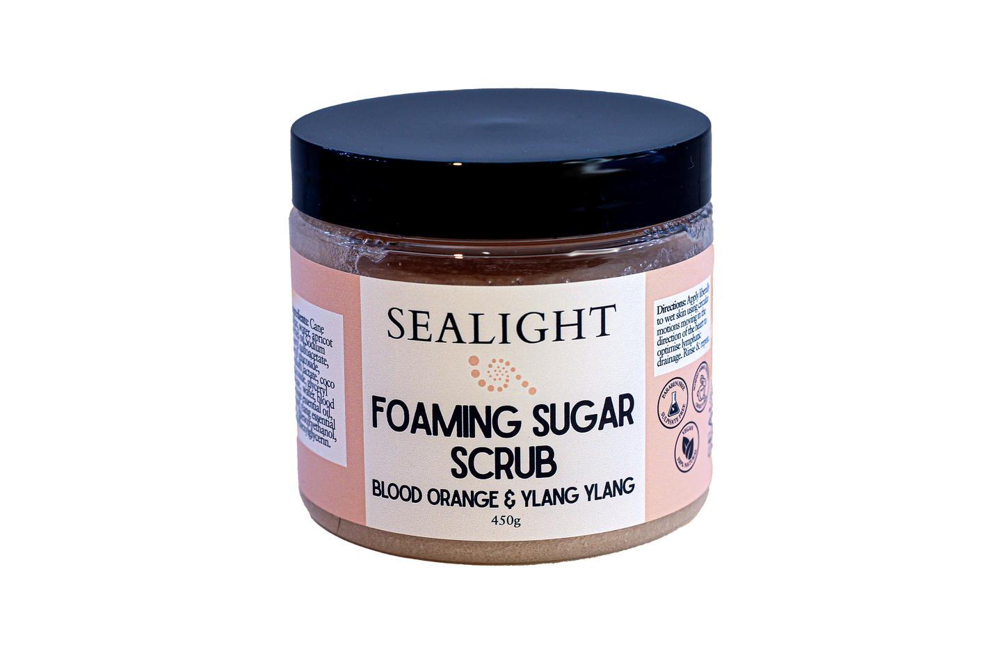 Foaming Sugar Scrub  XL Size ~ Pure Essential Oils ~ Pure Cane Sugar scrub