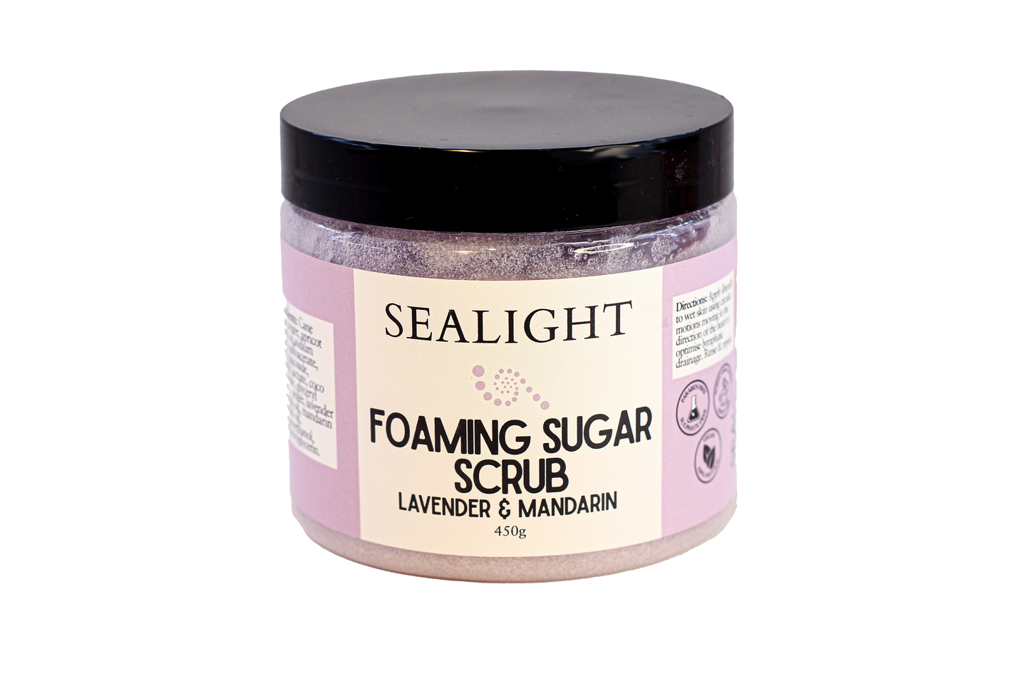 Foaming Sugar Scrub  XL Size ~ Pure Essential Oils ~ Pure Cane Sugar scrub