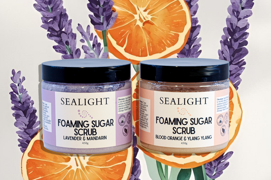 Foaming Sugar Scrub XL Size ~ Pure Essential Oils ~ Pure Cane Sugar scrub