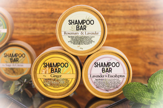 XL Shampoo Bar ~ Ginger ~ 50 washes ~ Rice Protein Solid Shampoo ~