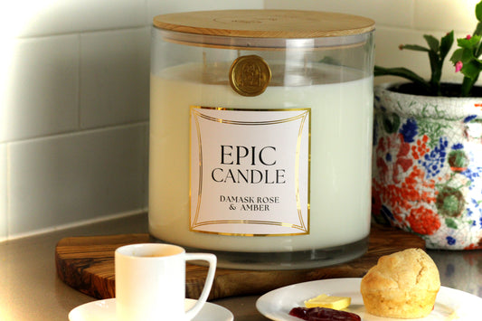 Damask Rose & Amber - EPIC Candle