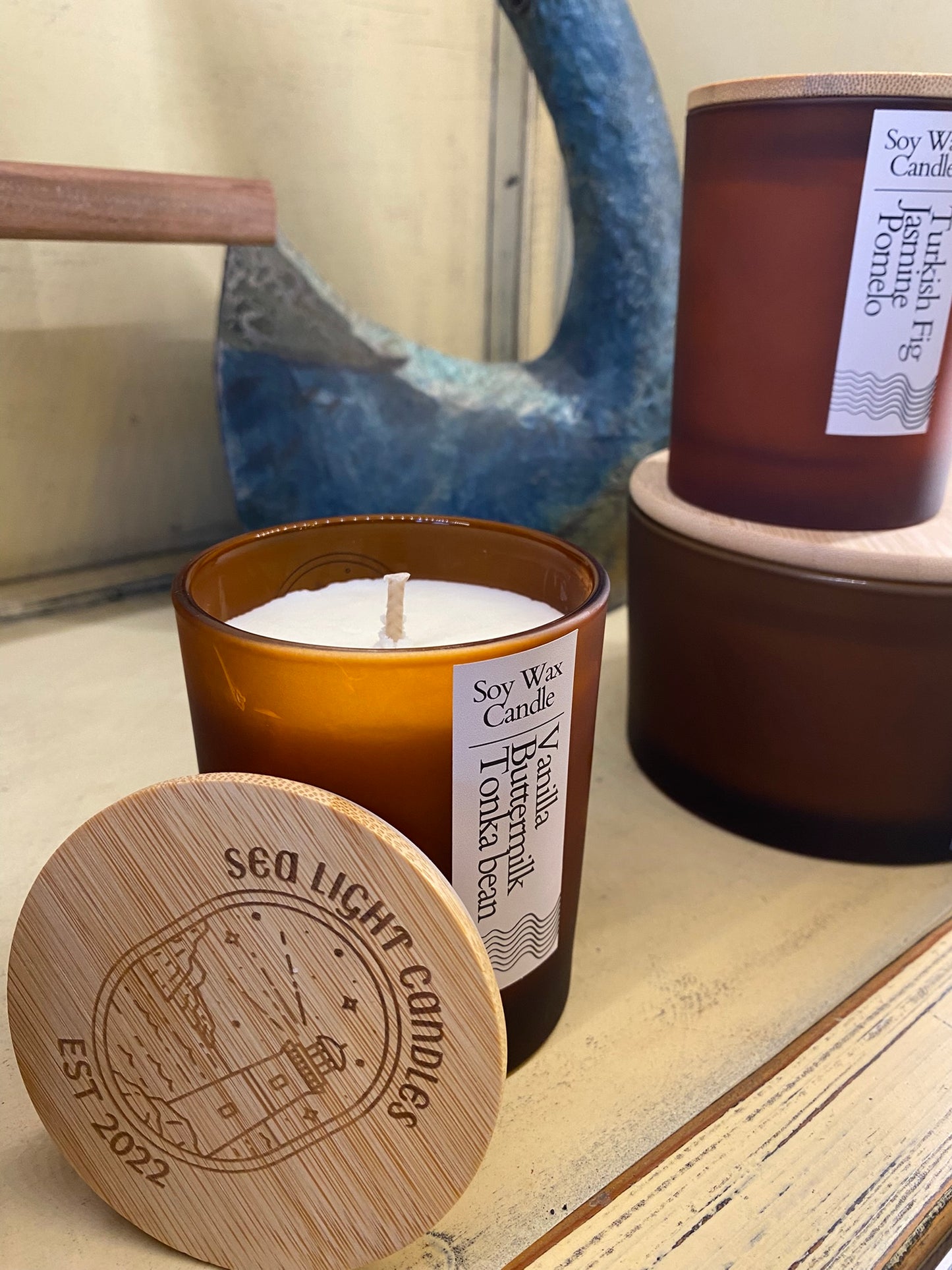 Lighthouse Jar - Single Wick Candle - 40 hour candle