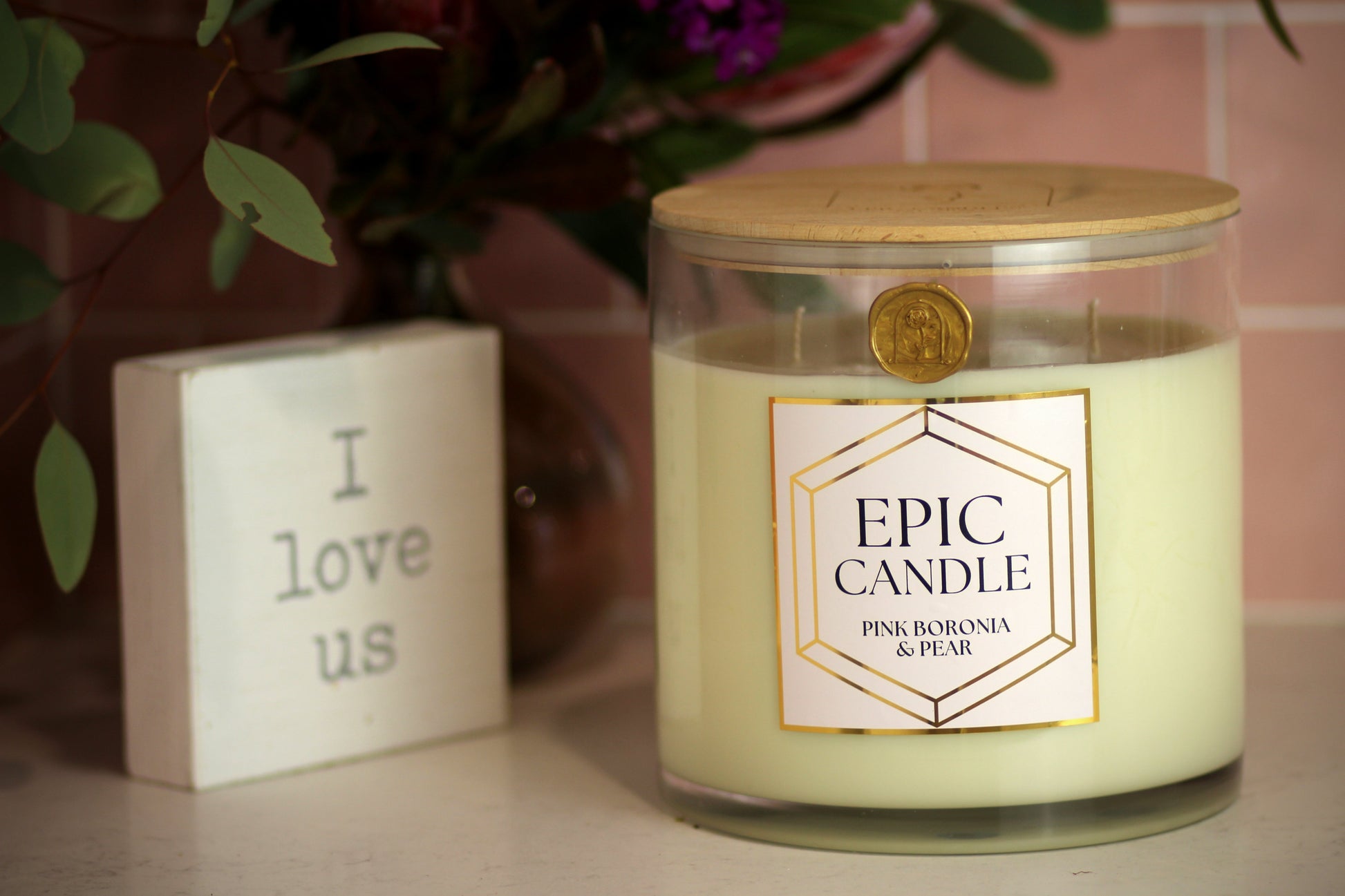 Big Candle, Epic Candle, Huge Candle, Longlife Candle, Oversized Candle, XXL Candle, Extra Long Burning Candle, Boronia, Pear