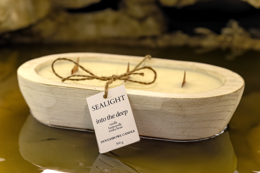 Doughbowl Candle - Crème Caramel - "Into the Deep" - 80 hours