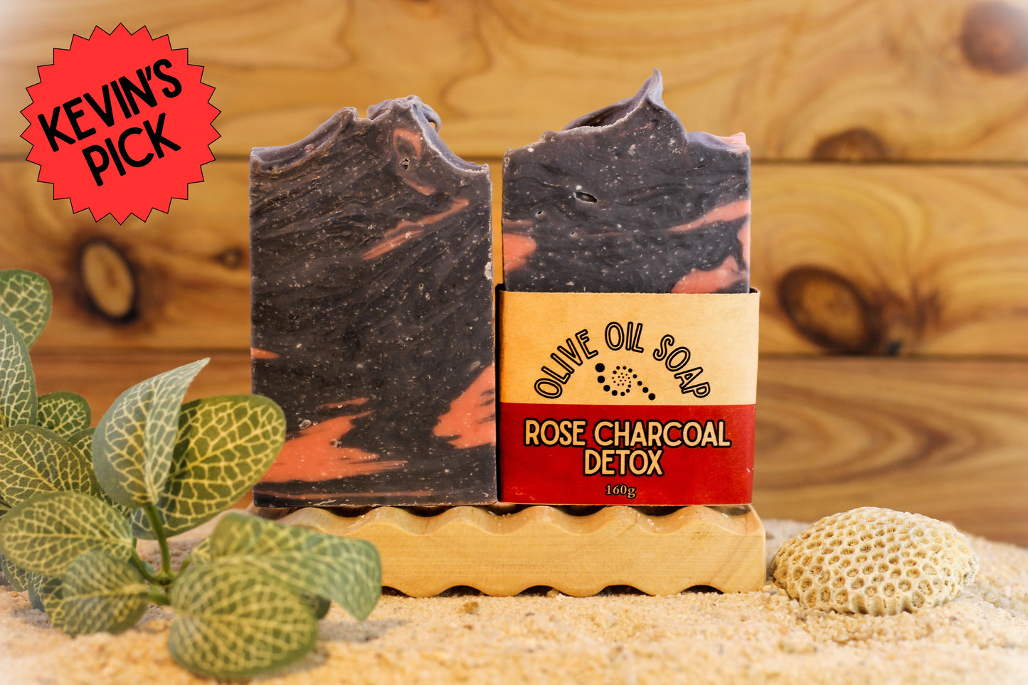 Rose Clay & Activated Charcoal Soap