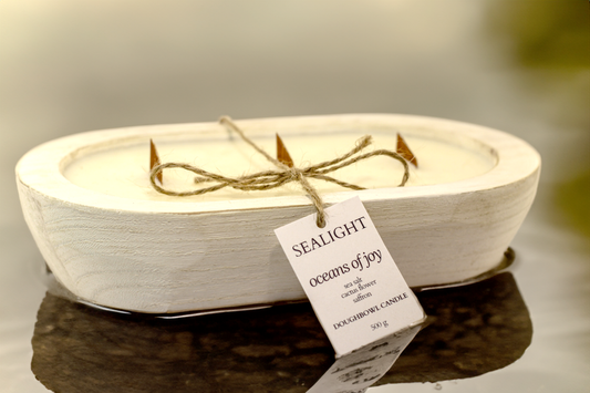 Doughbowl Candle - Cactus Flower & Sea Salt - "Oceans of Joy" - 80 hours