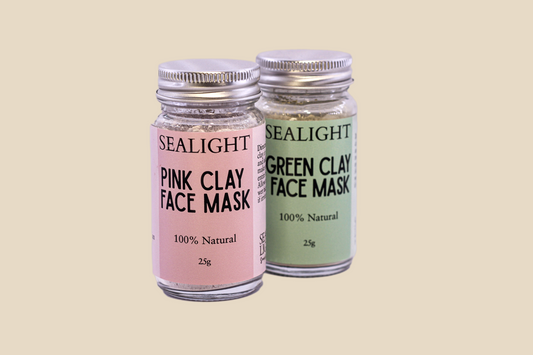 Clay Face Mask - Pink and Green Clay