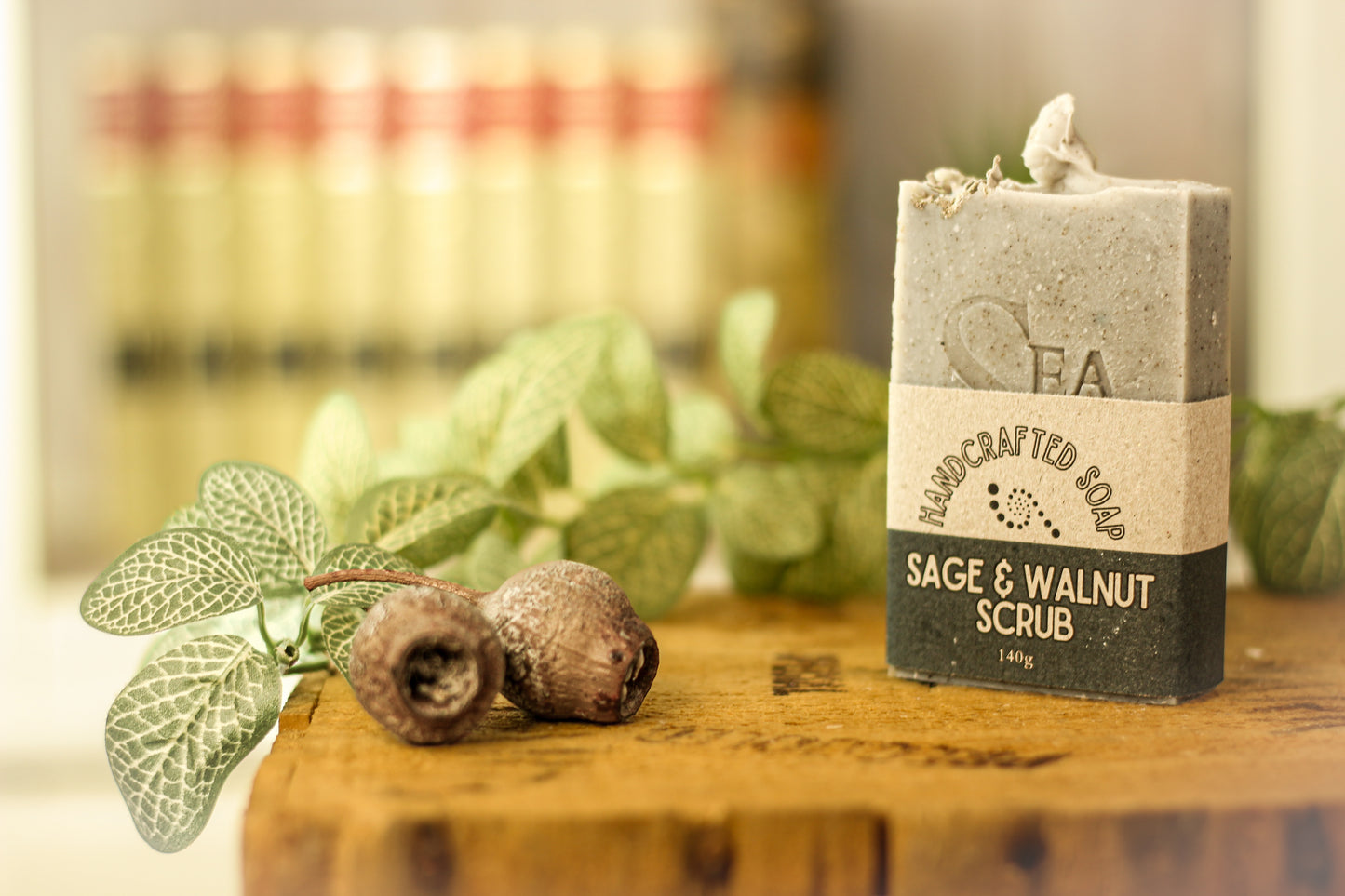 Sage & Walnut Scrub Bar Soap