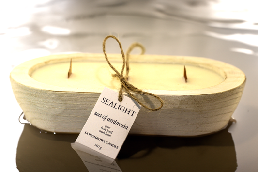 Doughbowl Candle - Lime Basil Mandarin - "Sea of Ambrosia" - 80 hours