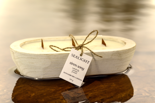 Doughbowl Candle - Turkish Fig & Jasmine - "Siren Song" - 80 Hours