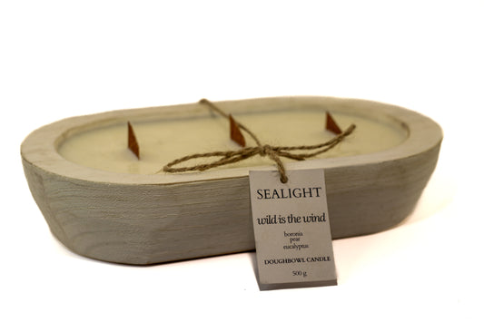Doughbowl Candle - Pink Boronia & Pear - "Wild is the Wind" - 80 hours