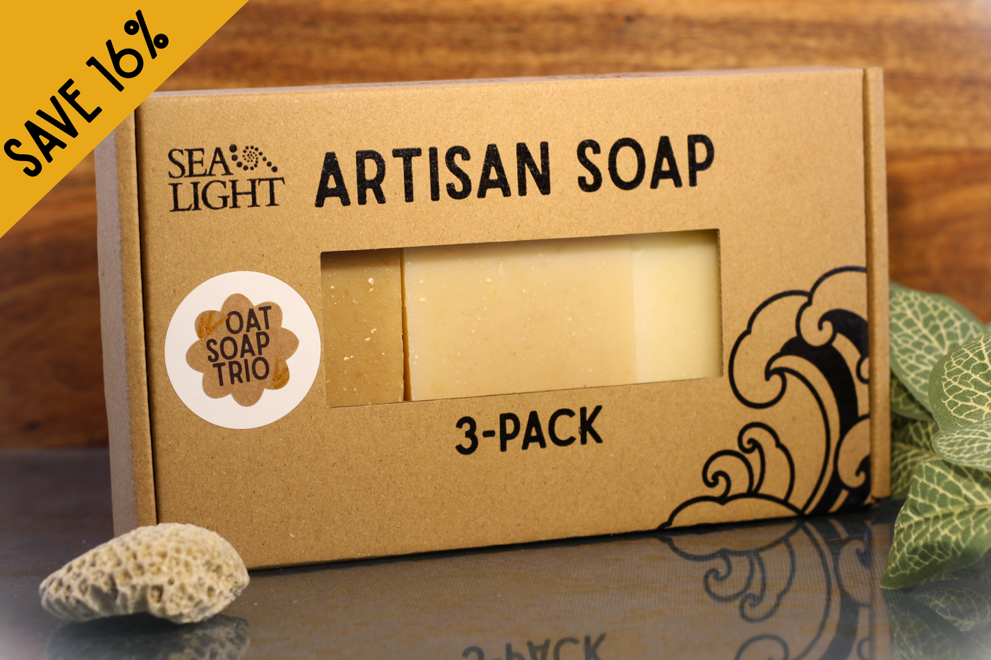 3-Pack of Artisan Soaps - Oat Soap Trio