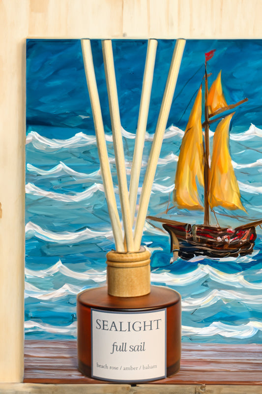 Damask Rose & Amber - Fragrance Diffuser - Full Sail