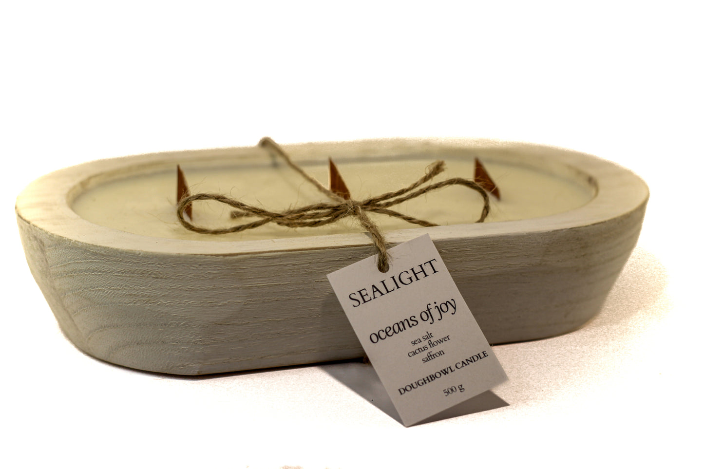 Doughbowl Candle - Cactus Flower & Sea Salt - "Oceans of Joy" - 80 hours